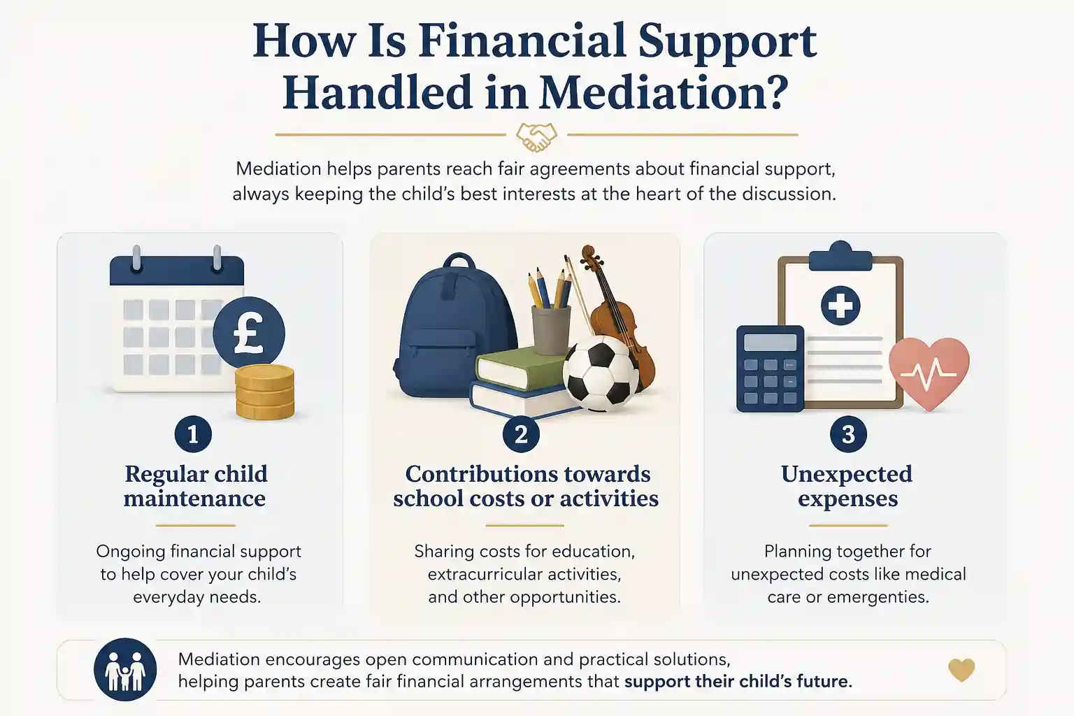 How Is Financial Support Handled in Mediation Powys
